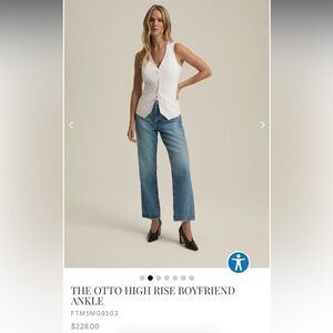 Favorite Daughter OTTO high rise Boyfriend Ankle Jeans - Size 26 - NWT